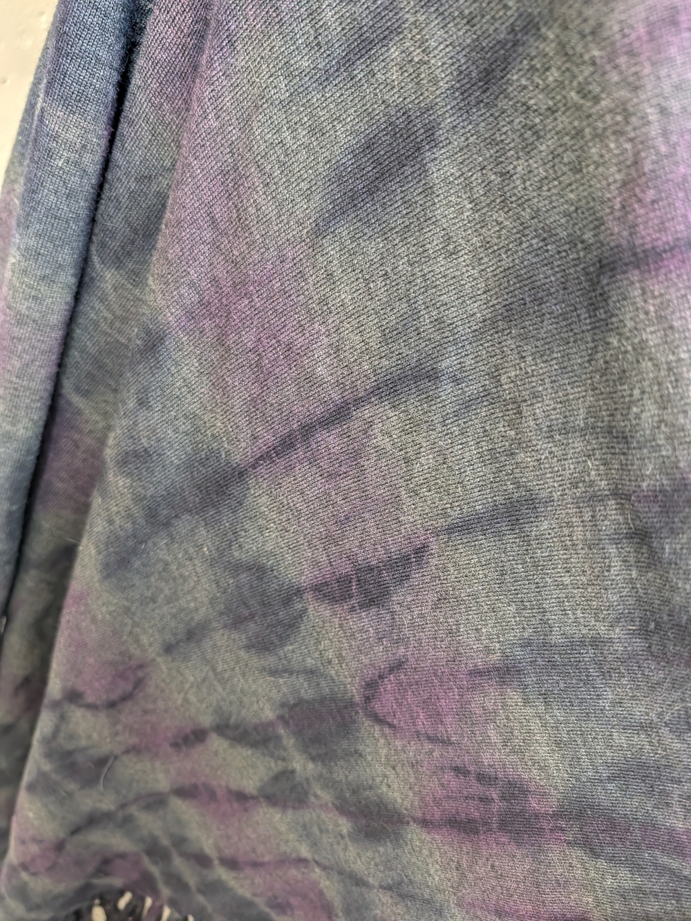 Lafayette 148 Extra Fine Wool Tie Dye Fringe Cardigan - Picture 3 of 6